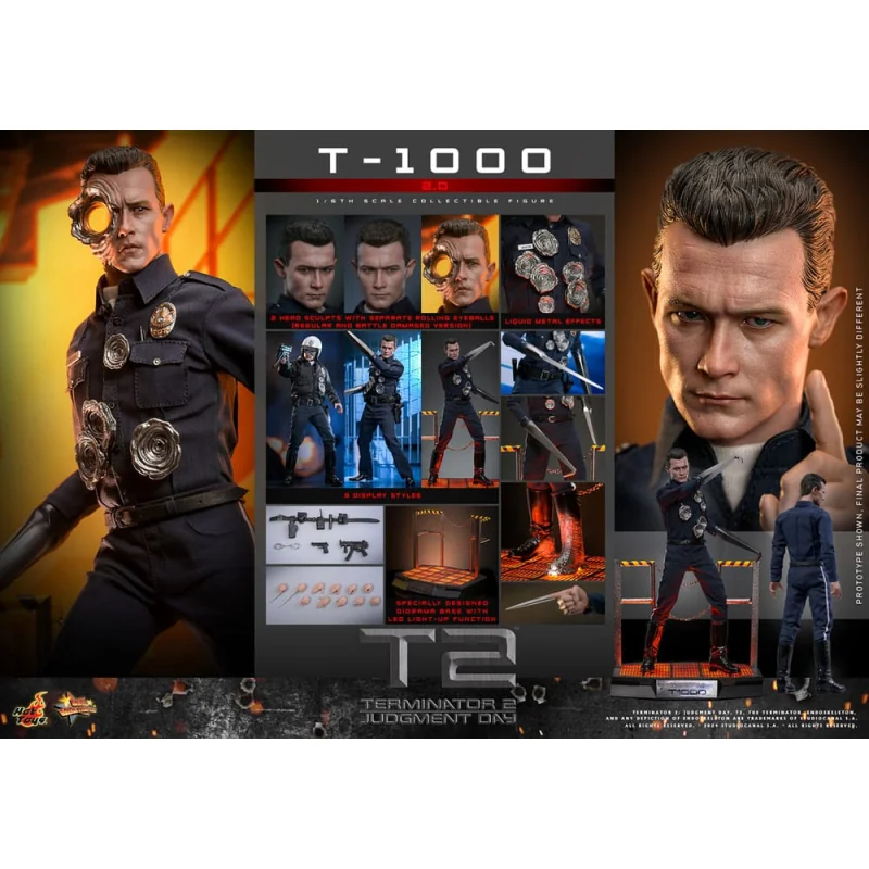 Terminator 2 action figure 1/6 Movie Masterpiece T-1000 (2.0) 31 cm