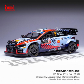 HYUNDAI I20 N RALLY 1 1 TANAK/JARVEOJA WRC RALLYE MONTE CARLO 2024 Miniatuur 