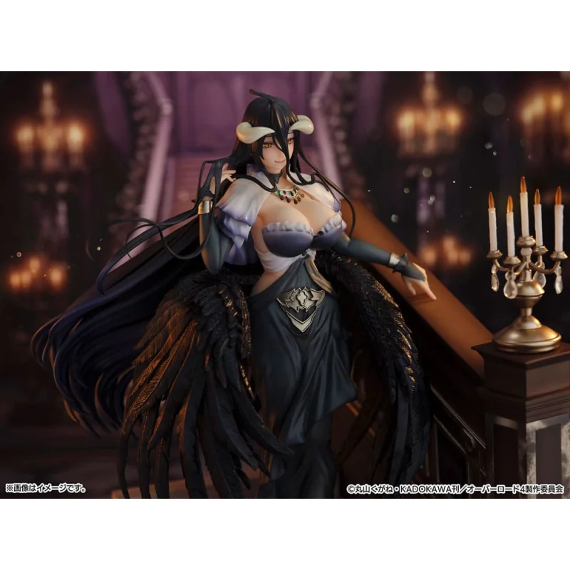 Overlord SHIBUYA SCRAMBLE FIGURE 1/7 Albedo Jet Black Dress Ver. 28cm Figuren