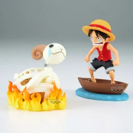 ONE PIECE - Luffy & Going Merry - WCF Log Stories Figure 8cm Figuurtje 