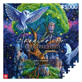 Roch Urbaniak puzzle Imagination Owl Island / Wyspa Sów (1000 pieces) Puzzel 