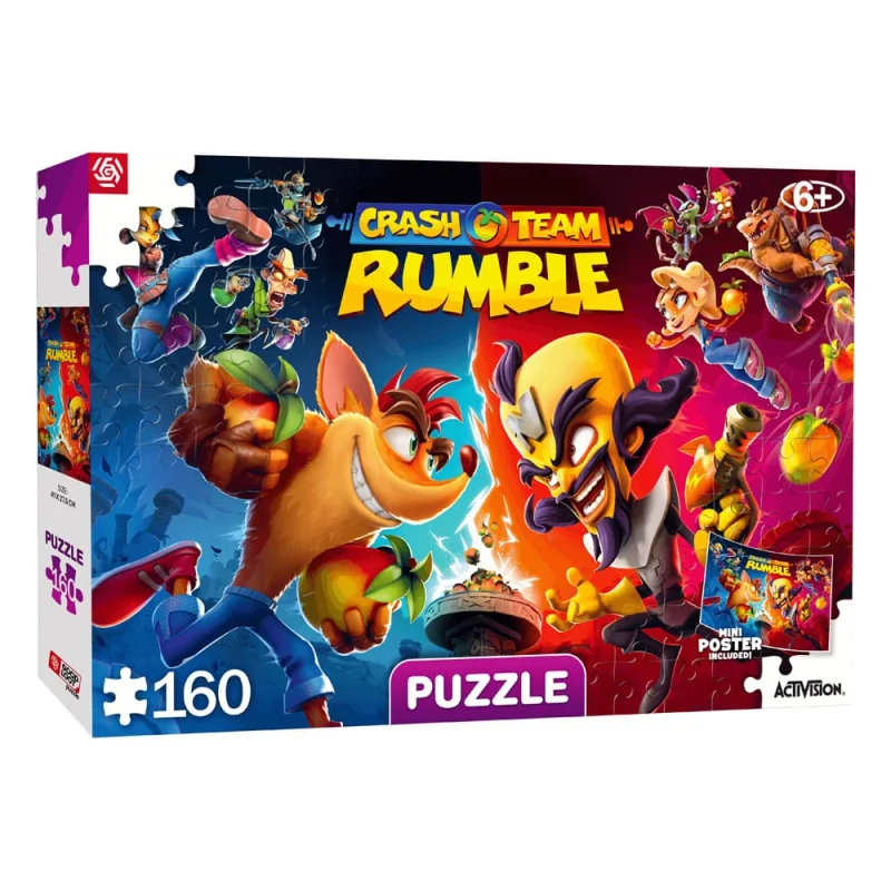 GOLO-24348 Crash Bandicoot puzzle Kids Rumble Heroes (160 pieces)