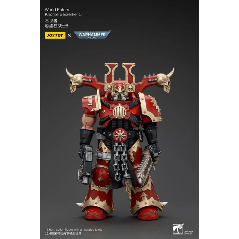 Warhammer 40k Figure 1/18 World Eaters Khorne Berzerker 5 13 cm Figuurtje 