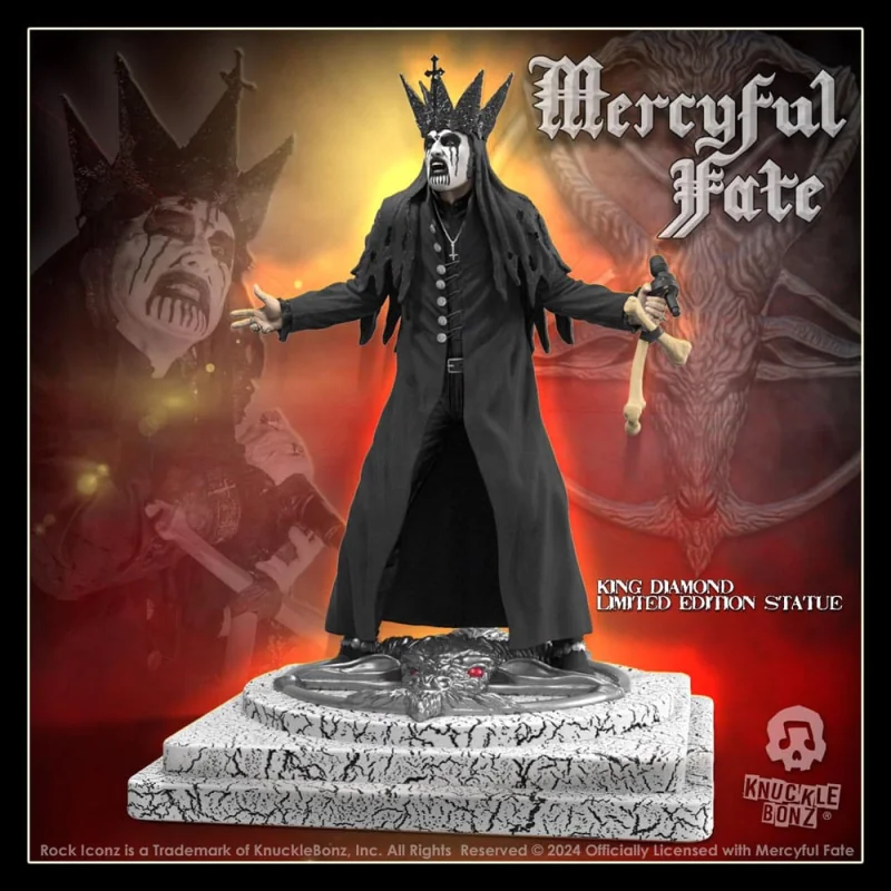 Mercyful Fate statuette Rock Iconz King Diamond III (Black Version) 22 cm Beeldjes