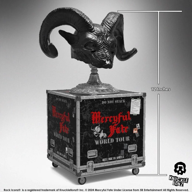 Mercyful Fate Rock Ikonz On Tour Statuette Tour Case & World Tour Stage Mask Beeldjes