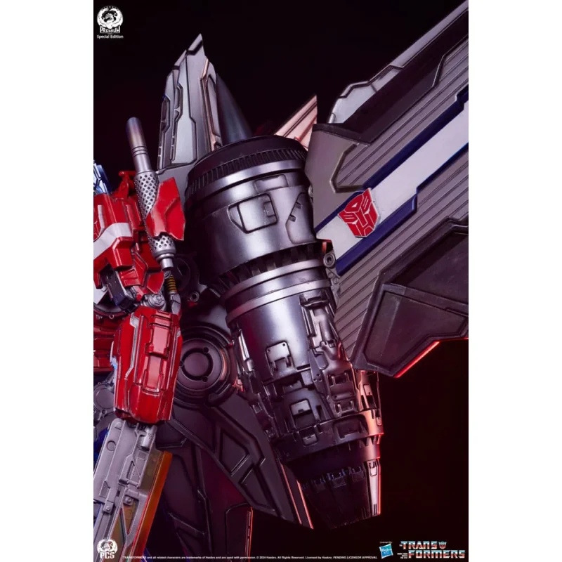 Transformers statuette Museum Scale Optimus Prime Jet Convoy Edition 87 cm