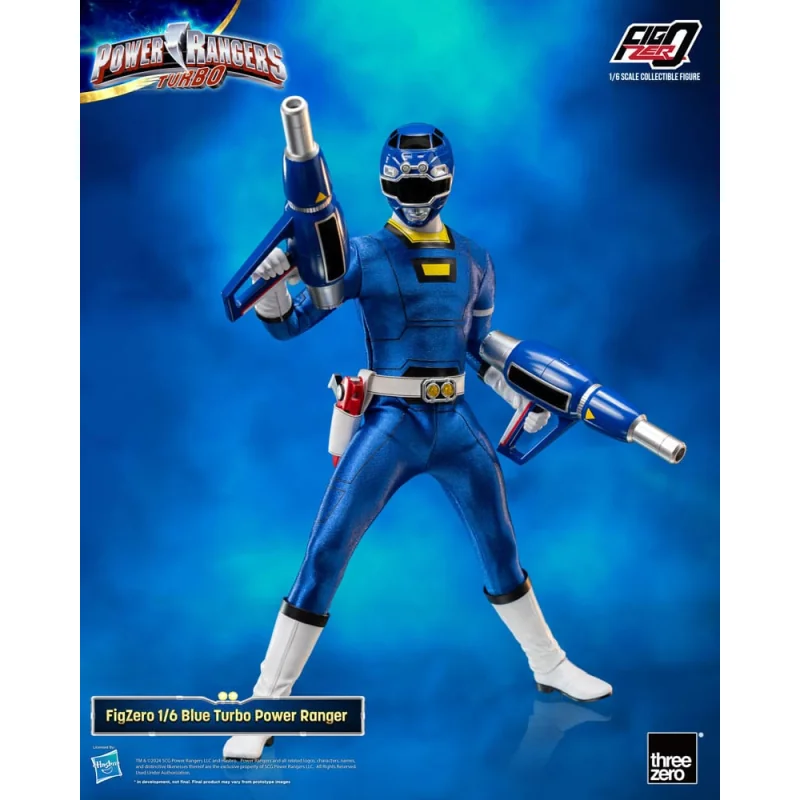 Power Rangers Turbo Figure FigZero 1/6 Blue Turbo Power Ranger 30 cm Figuurtje 