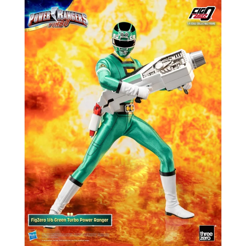 Power Rangers Turbo Figure FigZero 1/6 Green Turbo Power Ranger 30 cm Figuurtje 