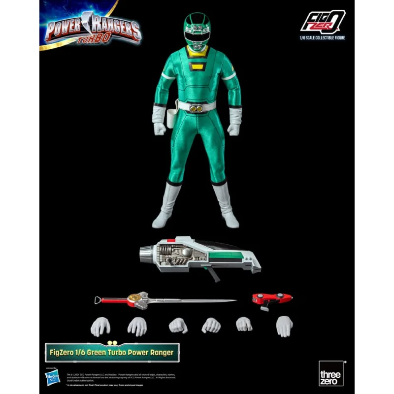 Power Rangers Turbo Figure FigZero 1/6 Green Turbo Power Ranger 30 cm Figuren