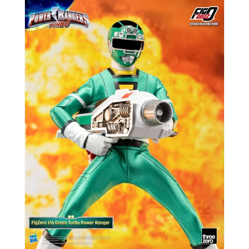 Power Rangers Turbo Figure FigZero 1/6 Green Turbo Power Ranger 30 cm ThreeA Toys