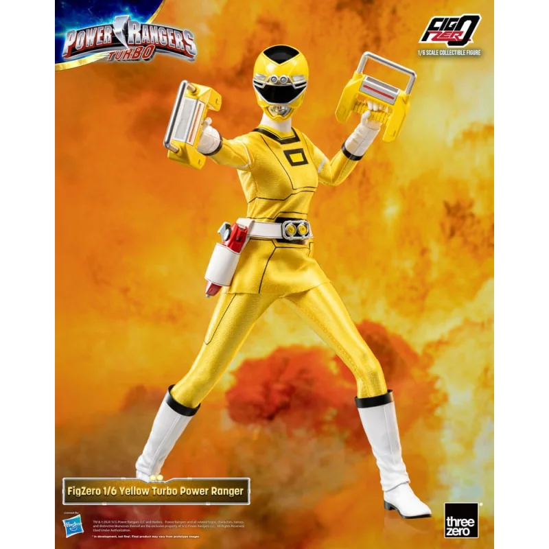 Power Rangers Turbo Figure FigZero 1/6 Yellow Turbo Power Ranger 30 cm Figuurtje 