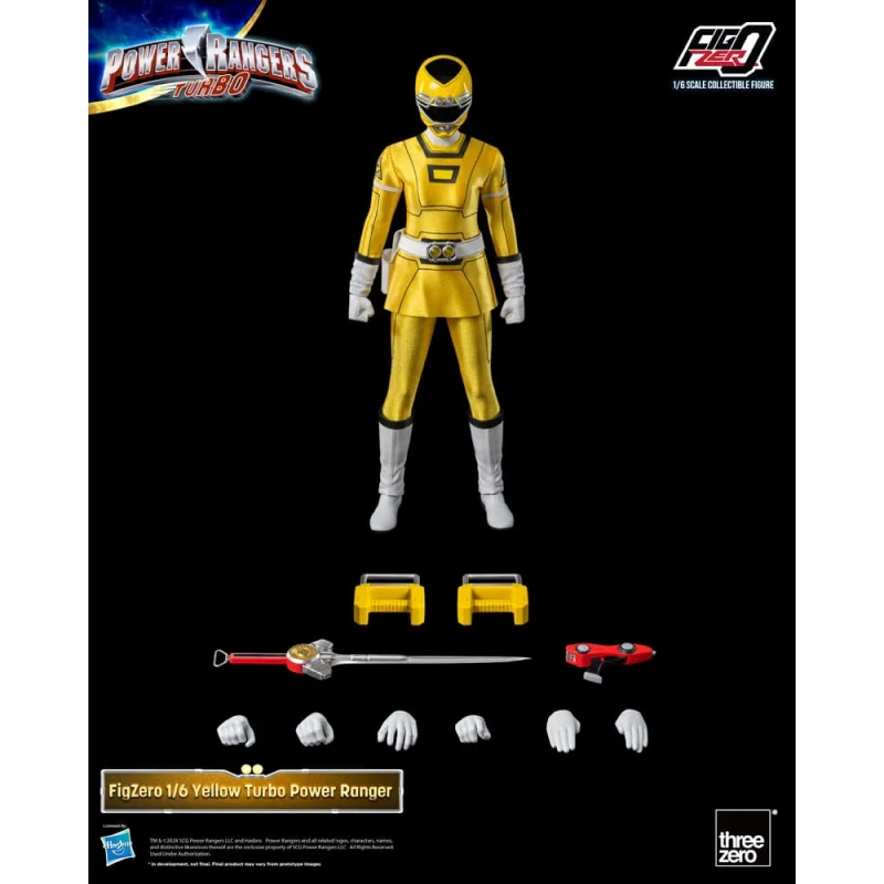 Power Rangers Turbo Figure FigZero 1/6 Yellow Turbo Power Ranger 30 cm Figuren