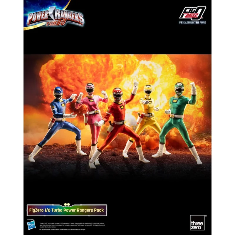 Power Rangers Turbo pack 5 FigZero figures 1/6 Turbo Power Rangers 30 cm Beeldjes 