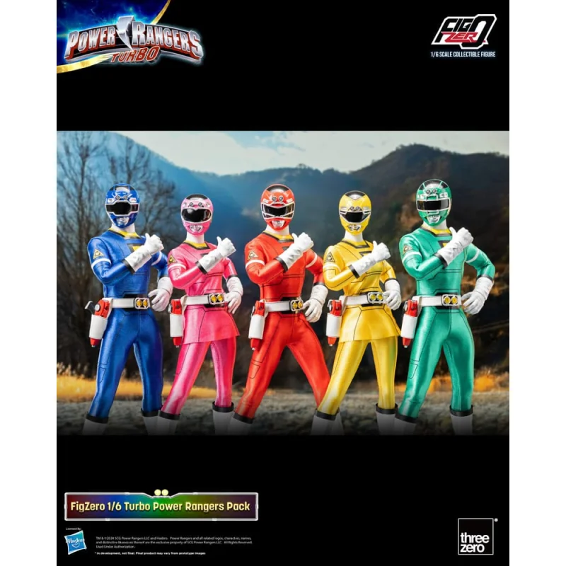 Power Rangers Turbo pack 5 FigZero figures 1/6 Turbo Power Rangers 30 cm Beeldjes