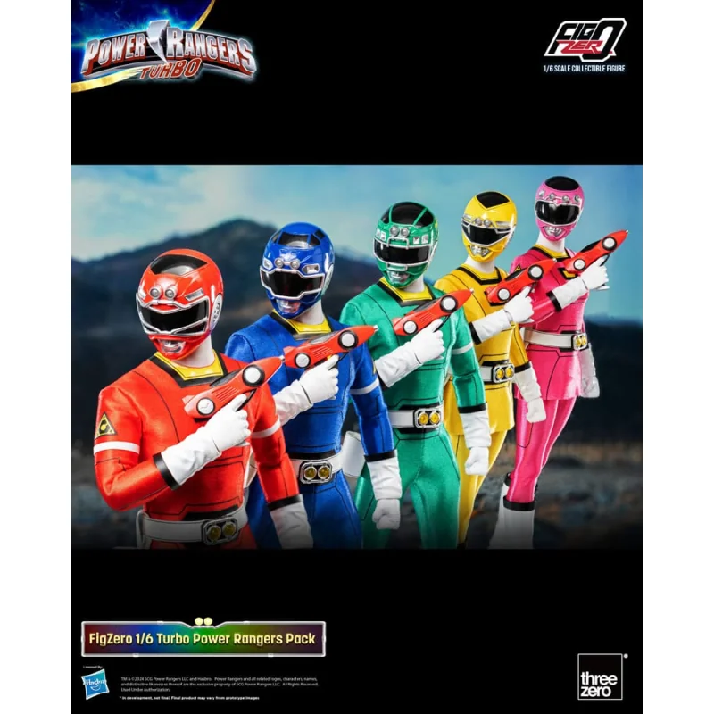 CO-103291 Power Rangers Turbo pack 5 FigZero figures 1/6 Turbo Power Rangers 30 cm