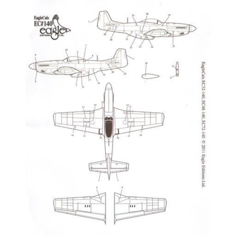 P-51D Mustang Part 2 (3) 44-13305 WR-Z 355th FG Capt Henry Brown ′Hun Hunter/Texas′, non standard OD on upper surfaces, white no