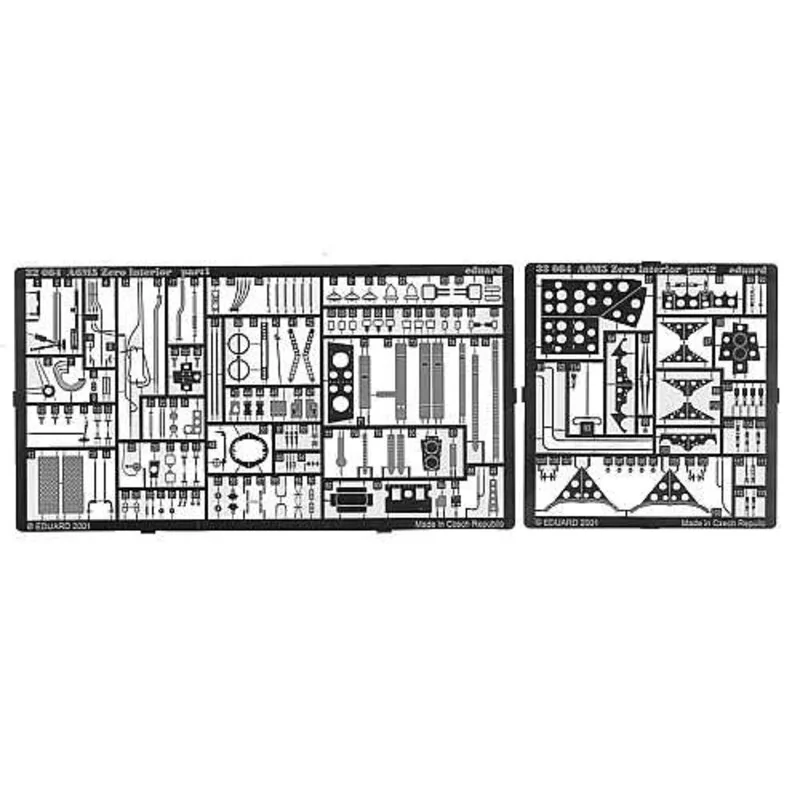 Mitsubishi A6M5 Zero interior (designed to be assembled with model kits from Tamiya)