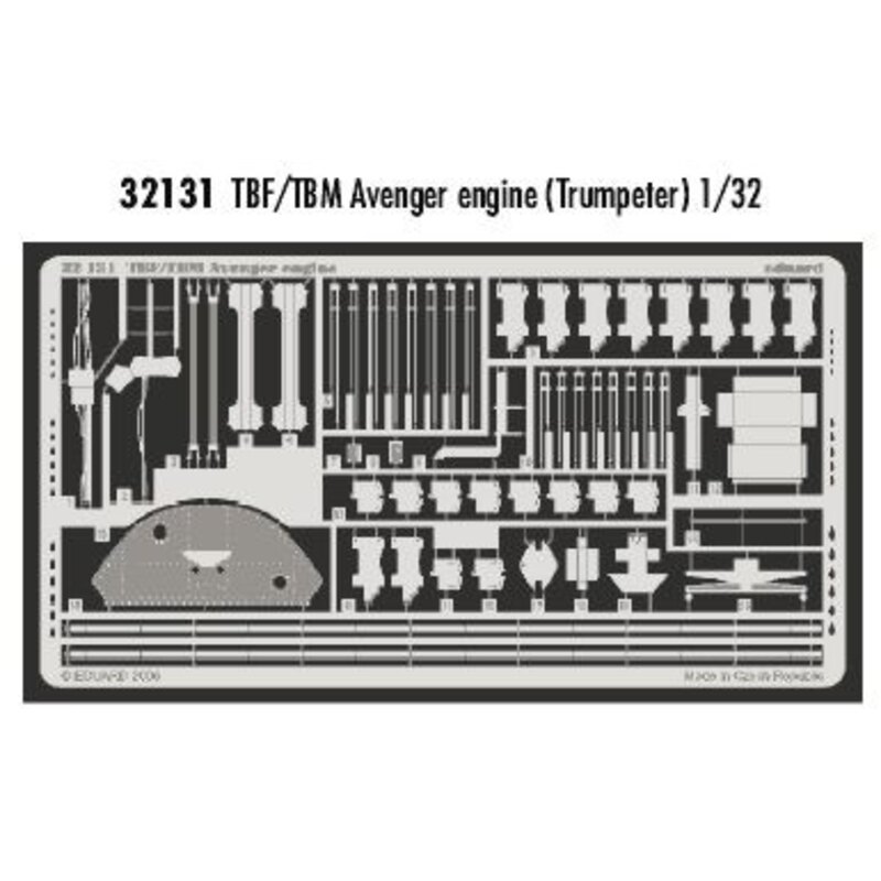 Grumman TBF-1/Grumman TBM-3 Avenger engine (designed to be assembled with model kits from Trumpeter)