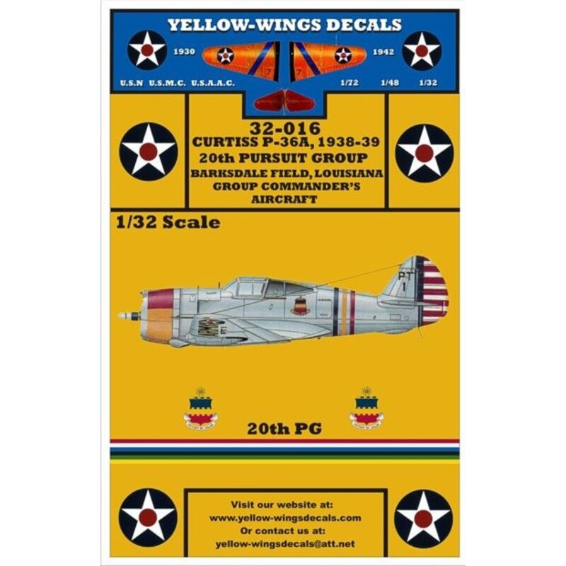 USAAC P-36A (designed to be assembled with model kits from Special Hobby)