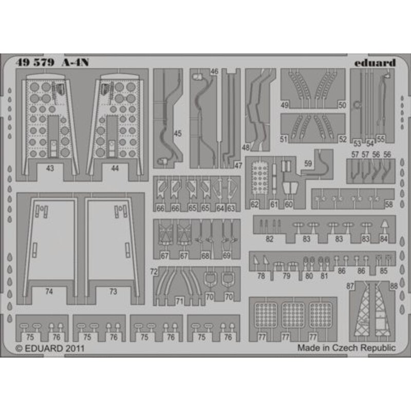 Douglas A-4N Skyhawk (self adhesive) (designed to be assembled with model kits from Hasegawa)