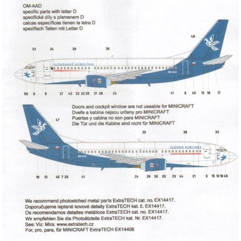 Boeing 737-300 SLOVAK Airlines OM-AAA//E