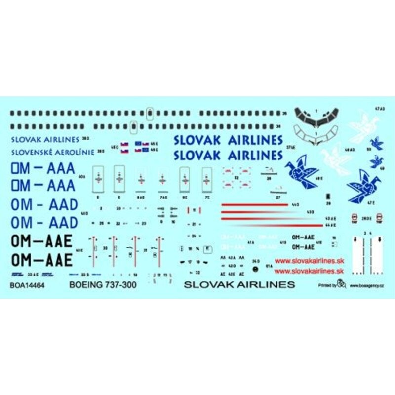Boeing 737-300 SLOVAK Airlines OM-AAA//E