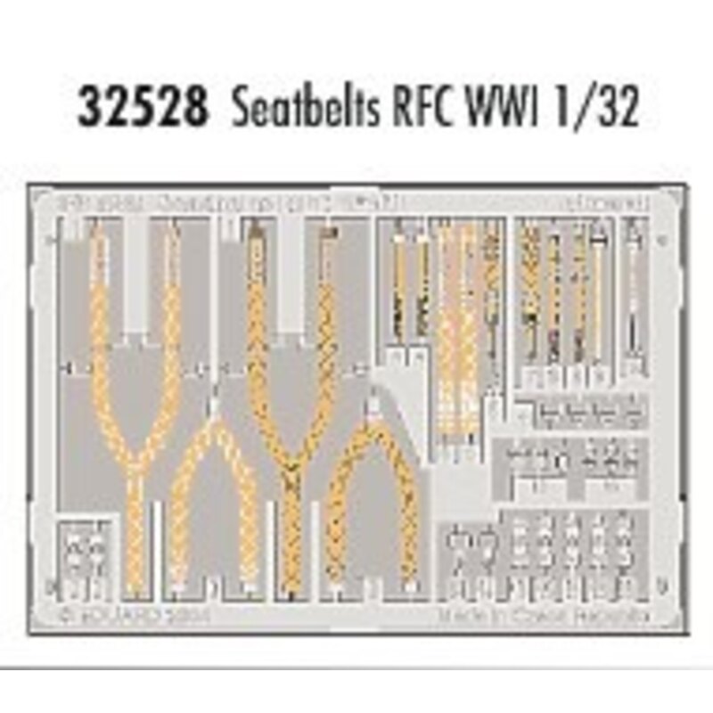 Seatbelts RFC WWI PRE-PAINTED IN COLOUR!