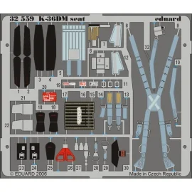 Mikoyan MiG-29 Fulcrum K-36DM seat detail PRE-PAINTED IN COLOUR! (designed to be assembled with model kits from Trumpeter)