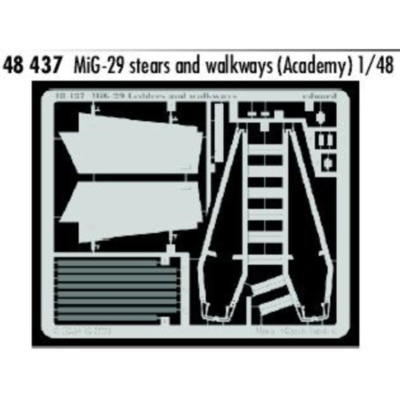 Mikoyan MiG-29 stairs and walkways (designed to be assembled with model kits from Academy)