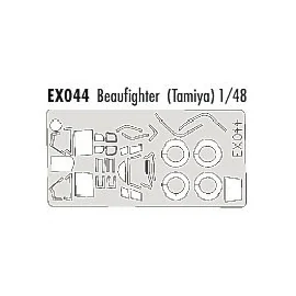 Bristol Beaufighter canopy and wheels (designed to be assembled with model kits from Tamiya) (made from yellow Kabuki tape produ