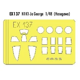 Kawanishi N1K1-Ja George (designed to be assembled with model kits from Hasegawa) (made from yellow Kabuki tape produced in Japa