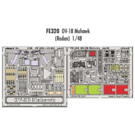 Grumman OV-1B Mohawk PRE-PAINTED IN COLOUR! (designed to be assembled with model kits from Roden) This Zoom set is a simplified 