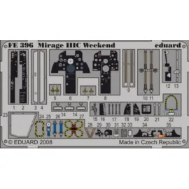 Dassault Mirage IIIC Weekend PRE-PAINTED IN COLOUR! (designed to be assembled with model kits from Eduard) This Zoom set is a si