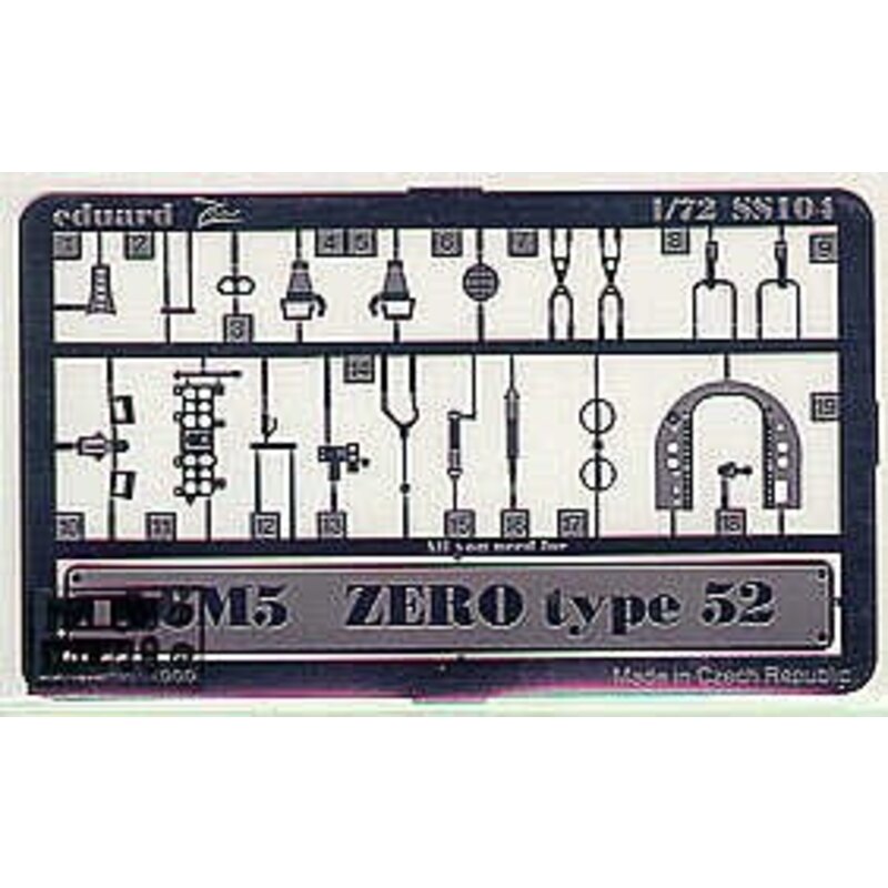 Mitsubishi A6M5 Zero type 52 (designed to be assembled with model kits from Academy) This Zoom set is a simplified version of th