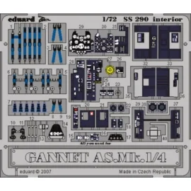 Fairey Gannet AS.Mk.1/4 interior PRE-PAINTED IN COLOUR (designed to be assembled with model kits from Trumpeter) This Zoom set i