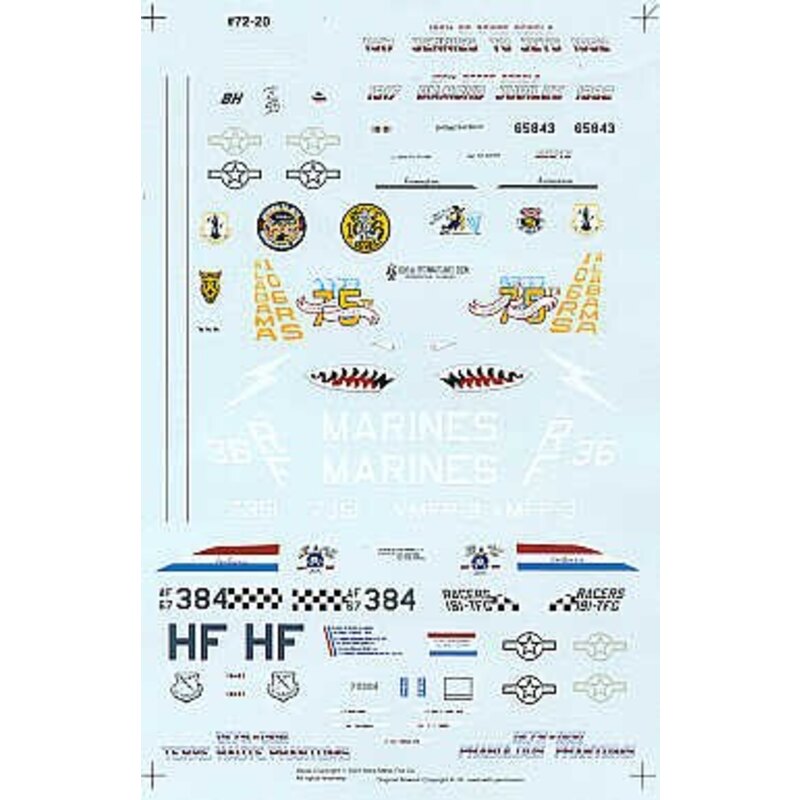 Commemorative Phantoms (3) RF-4C Phantom 65-843 75th Anniversary 106 reconnaissance Squadron Alabama 1992 RF-4C Phantom 7351 RF/