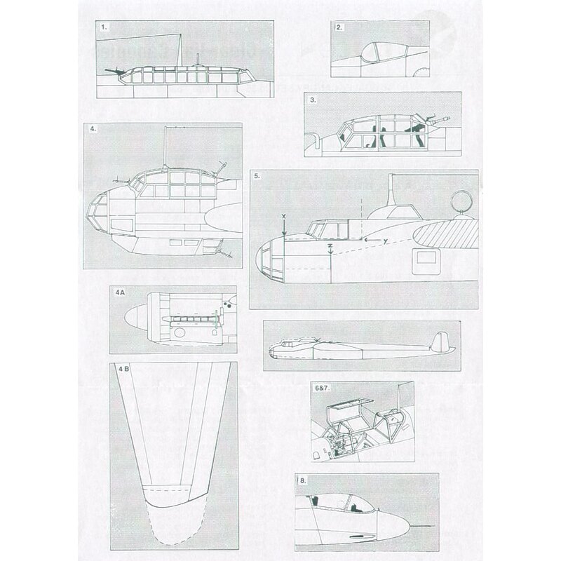 Luftwaffe part 3. Messerschmitt Bf 110G-2/Messerschmitt Bf 110G-4 (designed to be assembled with model kits from Monogram and Re