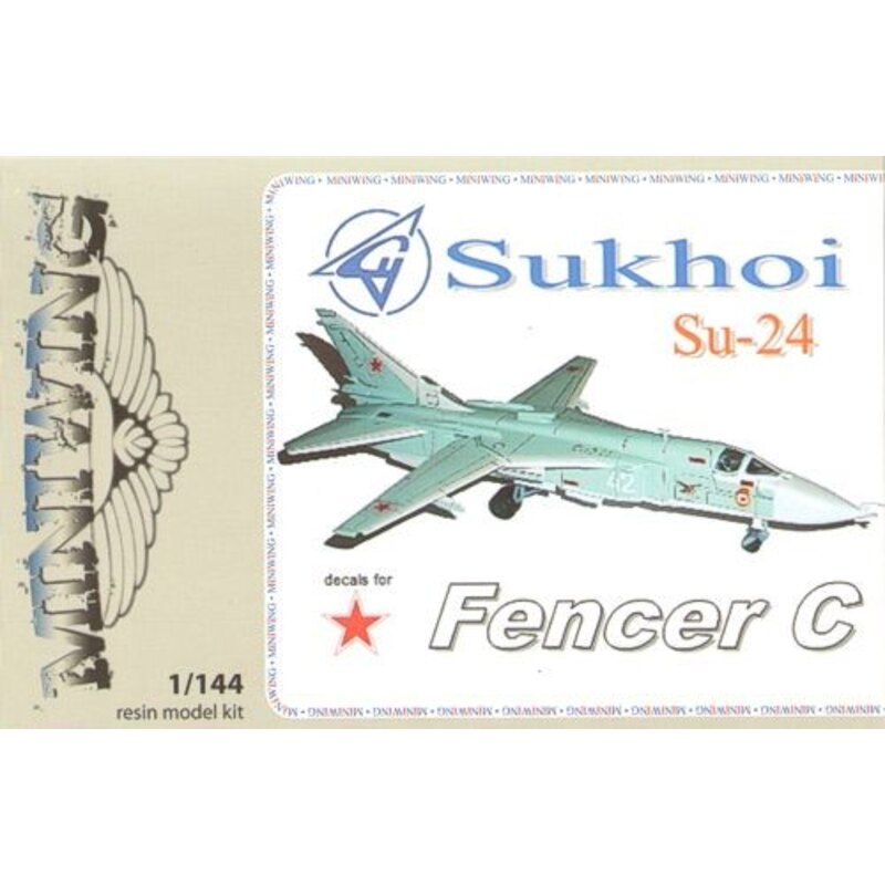 Sukhoi Su-24 Fencer C. new kit with clear resin canopy and photo-etched parts