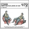 WWII German pilots at rest (2 fig) 