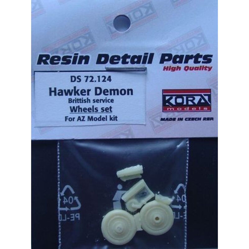 Hawker Demon British - Wheels set (Designed to be used with AZ Model kits) 