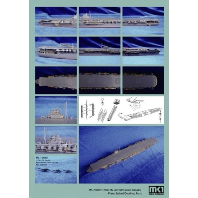 I.J.N ZUIKAKU DETAIL-UP ETCHED PART (designed to be used with Tamiya kits) 