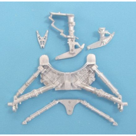 Vought F-8E Crusader Landing Gear (designed to be used with Monogram and Revell kits) 