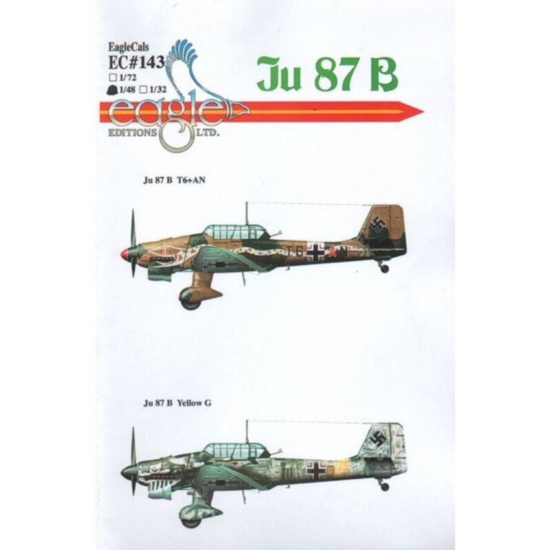 Junkers Ju 87B-2 Stuka. T6+AN; 5./St.G. 2 Sept 1941; Yellow G Unit Unknown Winter 1941/1942;