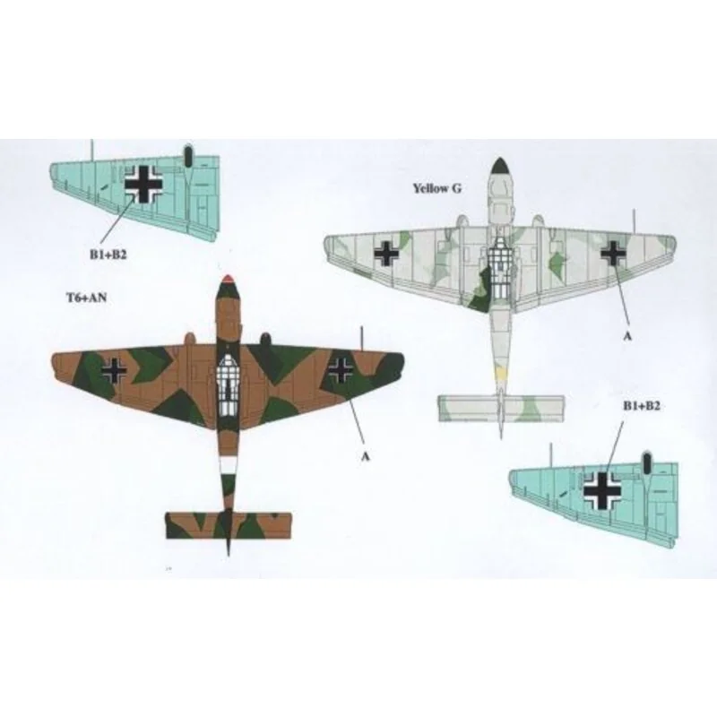 Junkers Ju 87B-2 Stuka. T6+AN; 5./St.G. 2 Sept 1941; Yellow G Unit Unknown Winter 1941/1942;