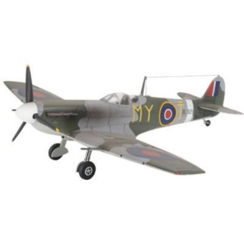 Spitfire Mk.V Model Set - box containing the model, paints, brush and glue