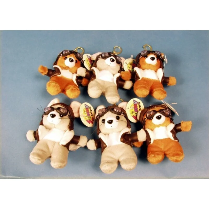 Peluche Mini Ours&Souris Pilote (12pcs) 