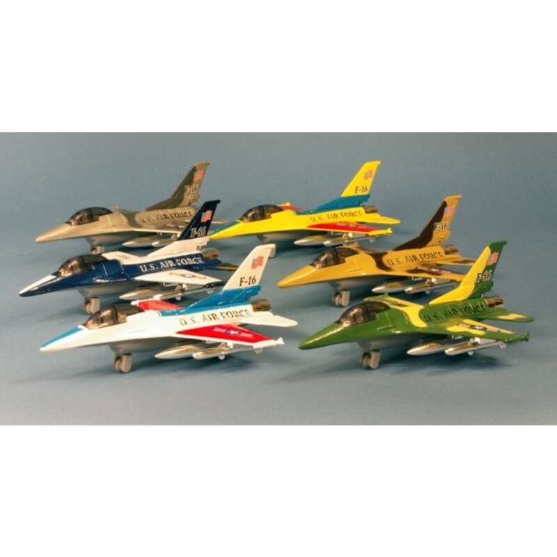 Retrofriction Fly Tiger F-16 métal pull-back actio