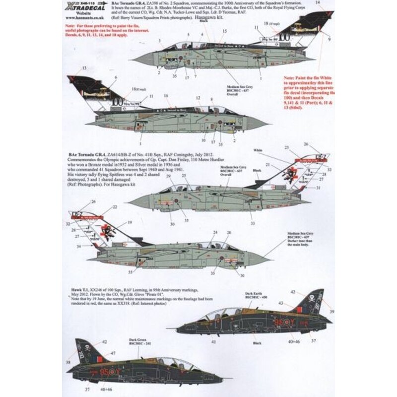 RAF Anniversary Update 2011/12 (4) 100th Anniversary of 2 Sqn Panavia Tornado GR.4 ZA398 RAF Marham; 95th Anniversary 100 Sqn BA