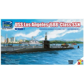 USS Los Angeles 688 Class SSN with DSRV-1 Bouwmodell