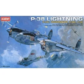 Lockheed P-38 Lightning. Includes alternative parts to make Lockheed P-38J, Lockheed P-38J Droopsnoot, Lockheed P-38L Lightning 